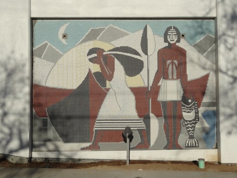 History mural close-up